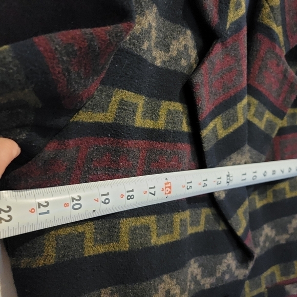 Vintage BRAETAN Wool Blend Aztec Tribal Blazer Jacket Size Large - Picture 8 of 13